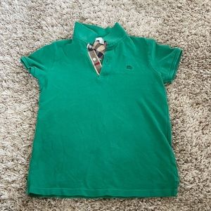 Boys 12Y BURBERRY polo Nova check shirt